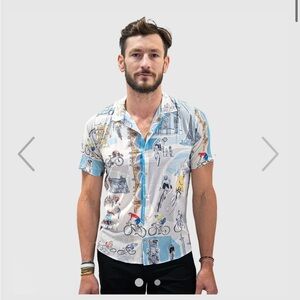 EUC Ostroy Resort Shirt • size medium